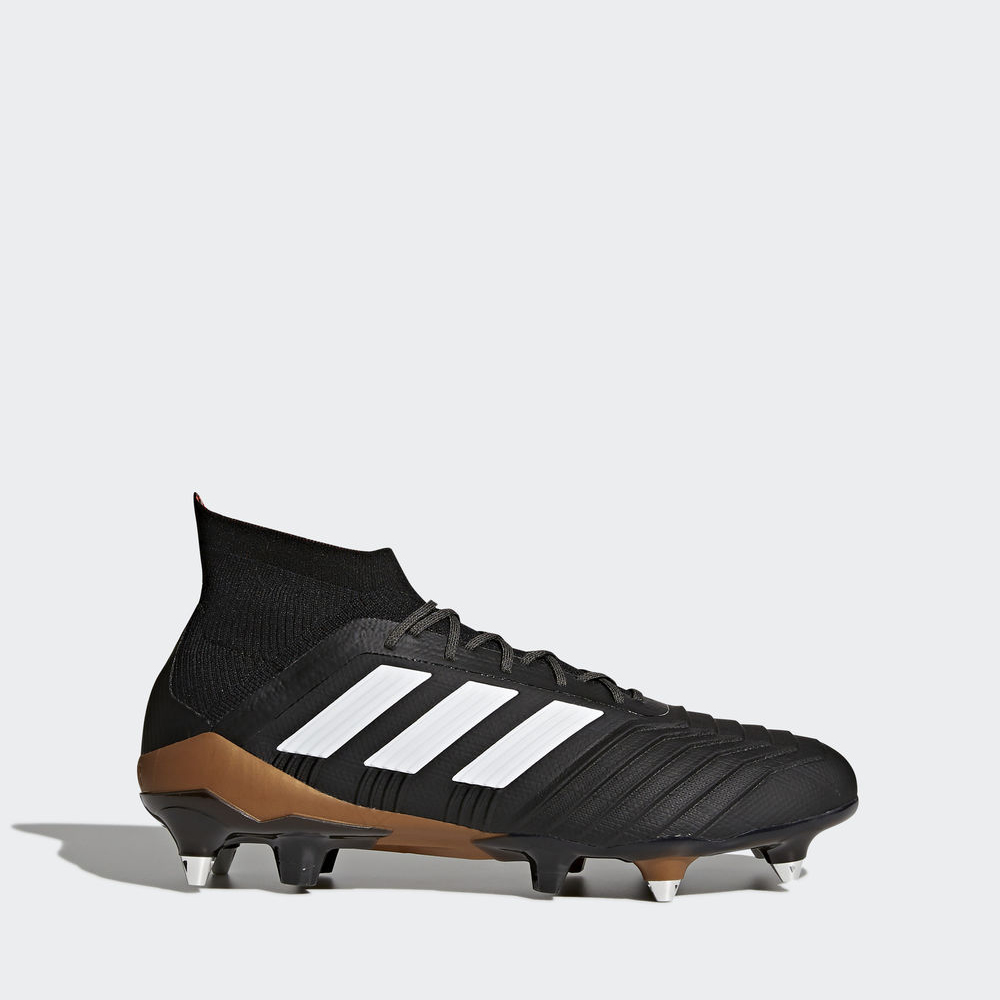 Adidas Predator 18.1 Soft Ground - ποδοσφαιρικα παπουτσια ανδρικα - Μαυρα/Ασπρα/Κοκκινα,Μέγεθος: EU